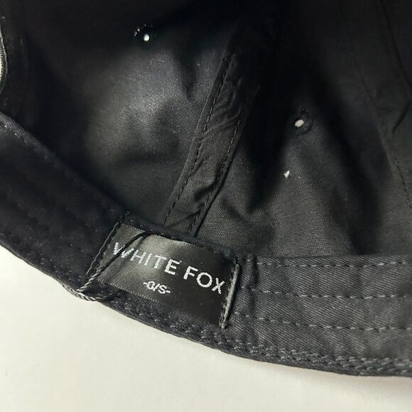 NEW White Fox Time To Travel Cap in Black One Size - Picture 6 of 7